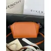 Givenchy Orange Leather Crossbody Bag With Signature Branding #A52347