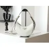 Prada Crescent - Shaped Leather Shoulder Bags in Diverse Color Options size:22×18×6cm #A53924 Prada Crescent - Shaped Leather Shoulder Bags in Diverse Color Options size:22×18×6cm #A53924