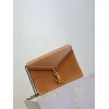 SAINT LAURENT Cassandra Envelope Crossbody Bag Set – Tan Leather-Suede & Black Velvet with Gold YSL Logo (Detachable Chain Strap) #A58773
