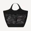 Saint Laurent  YSL ICARE in raffia in Black #A65734