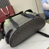 Gucci Chroma Gradient GG Supreme Canvas Backpack with Lime Green Flap and Silver-Tone Hardware 792080 #A58351