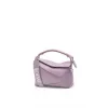 Loewe Puzzle Bag In Soft Lavender Leather With Branded Strap And Geometric Design #A50220