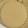 Loewe Womens Cylinder Shoulder Bag - Yellow Pleated Leather, Gold-Tone Hardware, Adjustable Strap, Stylish Barrel Bag with Anagram Logo #A56849