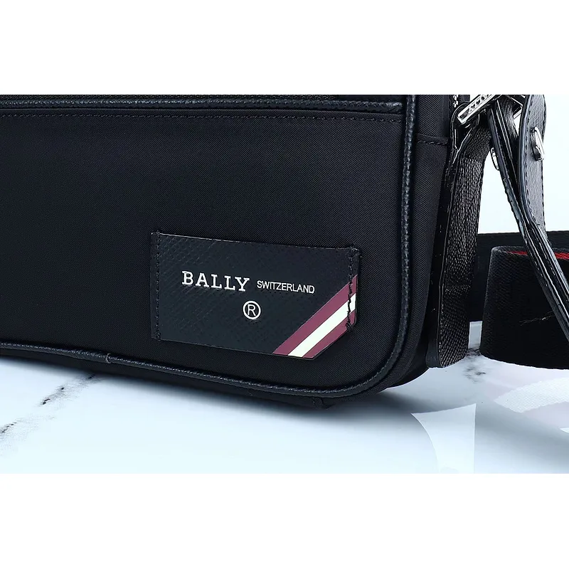 Bally Nylon Crossbody Bag With Signature Striped Strap For Chic Everyday Use #A51670