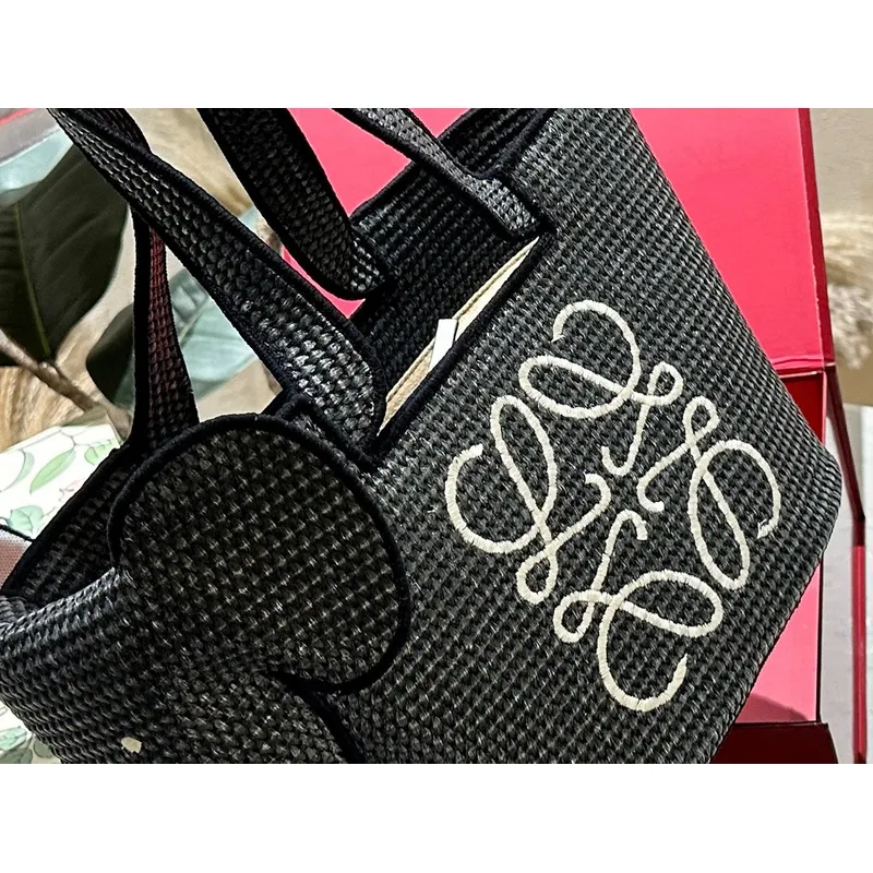 Loewe Woven Elephant Shopping Bag #A42264