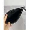 Fendi Pouch Sleek Black Leather Minimalist Logo Redefining Timeless Elegance size:30×20cm #A54204 Fendi Pouch Sleek Black Leather Minimalist Logo Redefining Timeless Elegance size:30×20cm #A54204