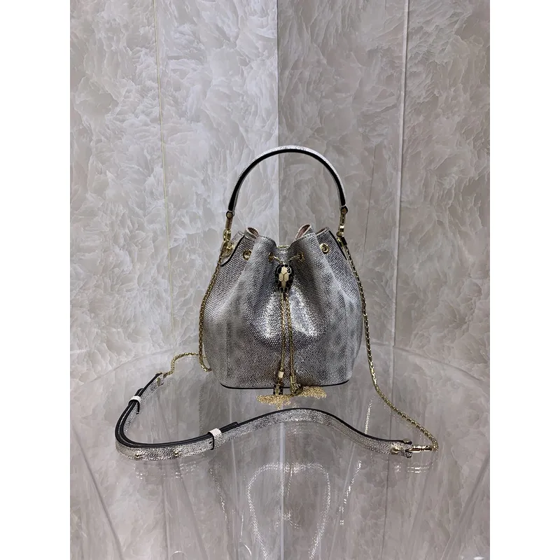 Bvlgari Serpenti Bucket Bag Collection In Distinctive Hues And Textures #A51662