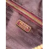 Prada Galleria Soft Shoulder Bag (2 Colors) – Burgundy/Black Leather with Gold-Tone Triangle Logo & Convertible Strap #A59180