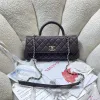Chanel Coco Handle Caviar Leather Shoulder Bag 32cm #A64994