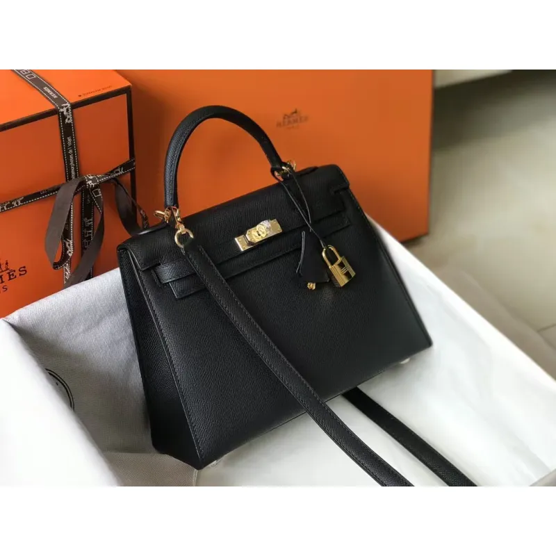 Hermes handbag Black #A42845