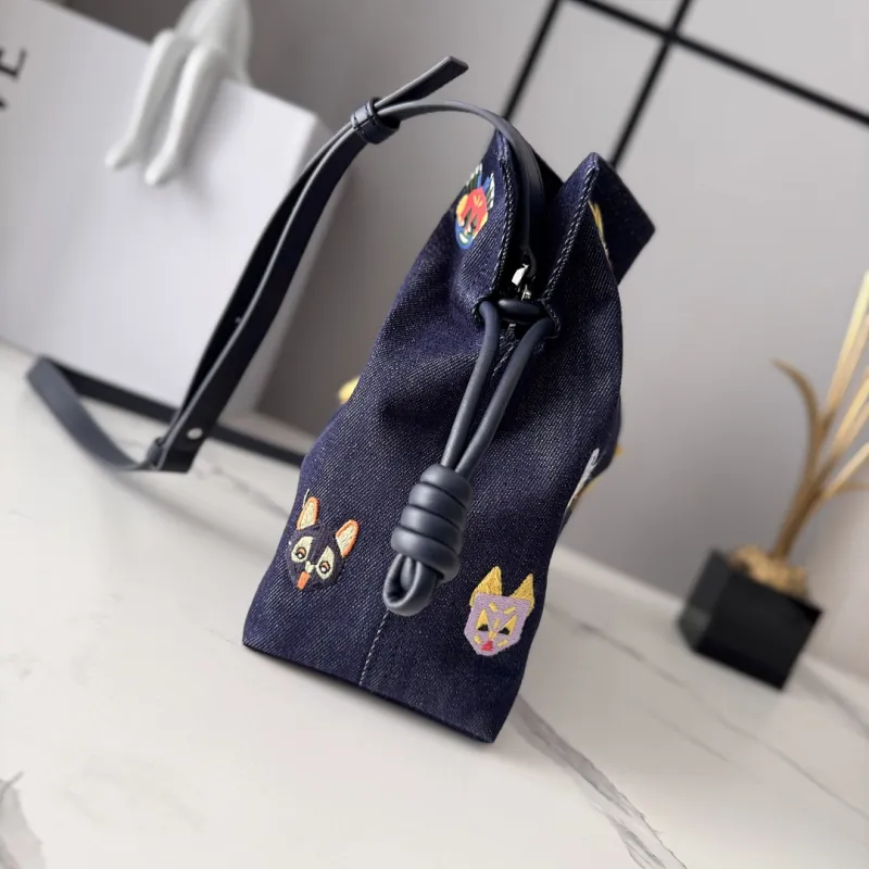 Loewe x Louis Wain Flamenco Nappa Leather Bag 23x18x9cm #A63864