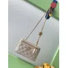 Chanel Quilted Caviar Leather Mini Vanity Bag With Gold Chain Strap And CC Logo size:9×17×8cm #A54385
