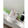 Chanel Quilted Caviar Leather Mini Vanity Bag With Gold Chain Strap And CC Logo size:11×8×7cm #A54384