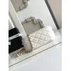 Chanel Quilted Handbag With Gold Chain And CC Logo A Timeless Fashion Piece size:11×20×8cm #A54380