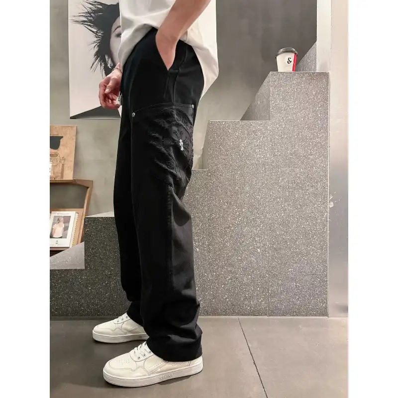 Chrome Hearts Pants for Chrome Hearts long pants for men #A60796
