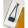 Louis Vuitton Black Multicolor Monogram Crossbody Bag With Adjustable Strap size:20×13×6cm #A54071