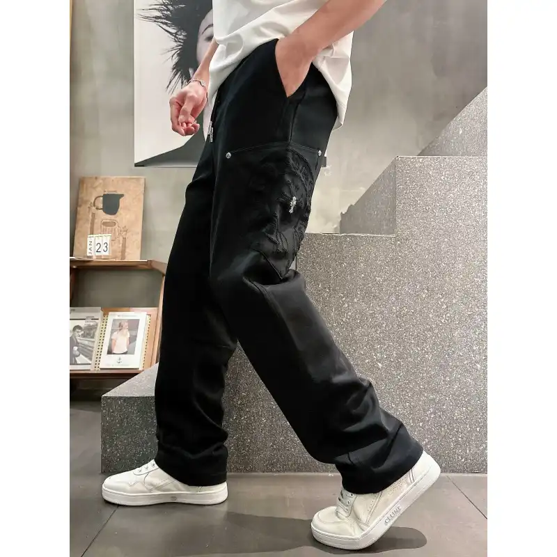 Chrome Hearts Pants for Chrome Hearts long pants for men #A60796
