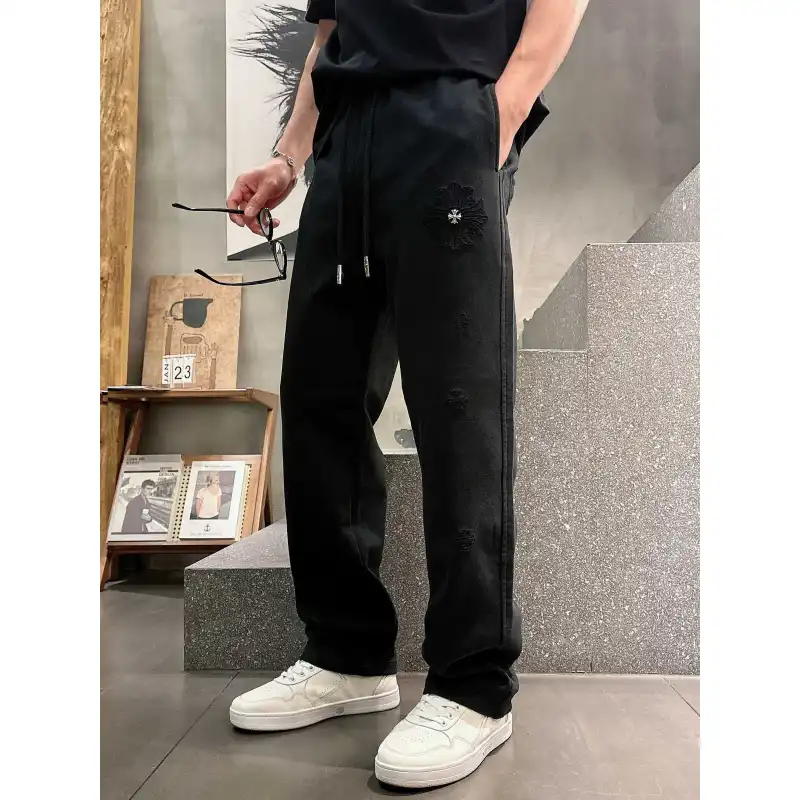 Chrome Hearts Pants for Chrome Hearts long pants for men #A60786