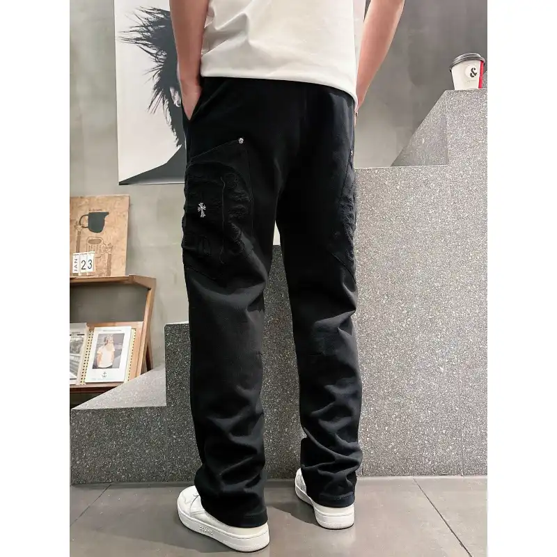 Chrome Hearts Pants for Chrome Hearts long pants for men #A60796