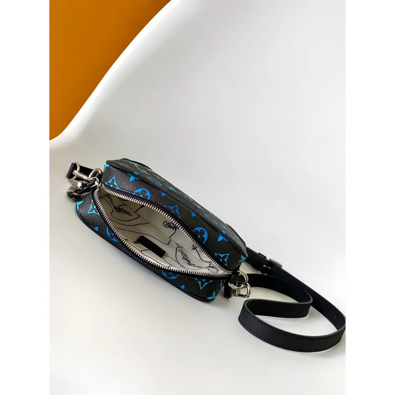 Louis Vuitton Black Multicolor Monogram Crossbody Bag With Adjustable Strap size:20×13×6cm #A54071
