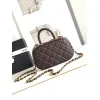 Chanel Quilted Handbag With Gold Chain And CC Logo A Timeless Fashion Piece size:11×20×8cm #A54380