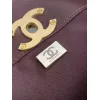 Chanel Quilted Leather Tote With Gold Chain Strap And Iconic CC Logo size:36×24×12cm #A54381