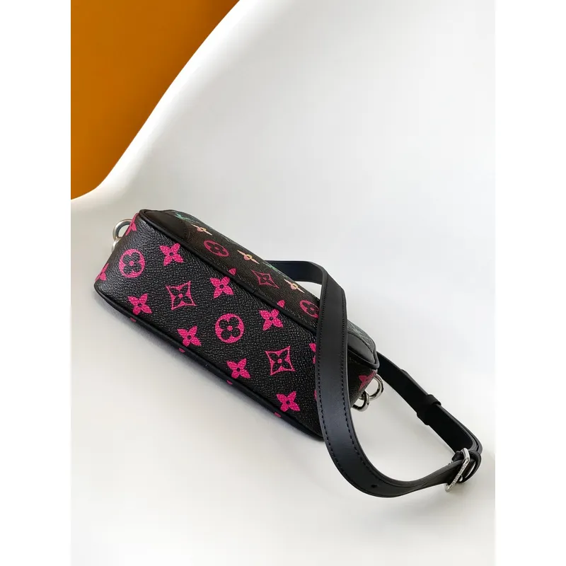 Louis Vuitton Black Multicolor Monogram Crossbody Bag With Adjustable Strap size:20×13×6cm #A54071