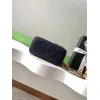 Chanel Quilted Caviar Leather Mini Vanity Bag With Gold Chain Strap And CC Logo size:9×17×8cm #A54385