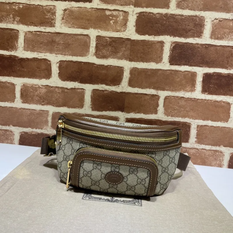 Gucci GG Monogram Canvas Belt Bag Collection in Diverse Styles size:24×13×5cm #A53679