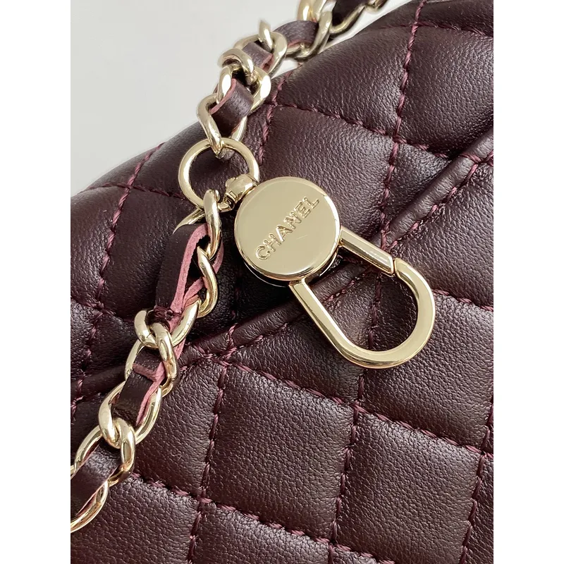 Chanel Mini Flap Bag Quilted Leather Heart Charm & CC Logo Timeless Elegance size:12×8×cm #A54206 Chanel Mini Flap Bag Quilted Leather Heart Charm & CC Logo Timeless Elegance size:12×8×cm #A54206