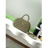 Chanel Quilted Mini Handbag With Top Handle And Gold Chain Strap size:11×20×8cm #A54382