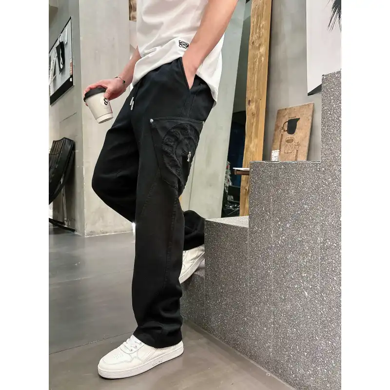Chrome Hearts Pants for Chrome Hearts long pants for men #A60796