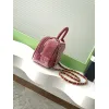Chanel Burgundy Quilted Velvet Handbag With Top Handle And Gold Chain Strap size:11×20×8cm #A54387