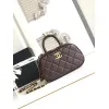 Chanel Quilted Handbag With Gold Chain And CC Logo A Timeless Fashion Piece size:11×20×8cm #A54380