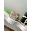 Chanel Quilted Caviar Leather Mini Vanity Bag With Gold Chain Strap And CC Logo size:11×8×7cm #A54384