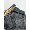 Chanel Quilted Caviar Leather Mini Vanity Bag With Gold Chain Strap And CC Logo size:11×8×7cm #A54384