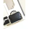 Chanel Black Quilted Leather Handbag With Gold Chain Strap And Iconic CC Logo size:18×29×8cm #A54386