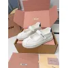 Miu Miu Womens Soft Leather Mary Jane Sneakers #A66066
