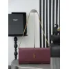 YSL 851921 Kate Smooth Calf Leather Gold Chain Shoulder Crossbody Clutch Handbag #A65991 YSL 851921 Kate Smooth Calf Leather Gold Chain Shoulder Crossbody Clutch Handbag #A65991