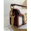 valentino MINI LOC Shearling & Leather Crossbody Bag 20×11×5cm #A65017
