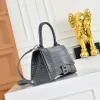 Balenciaga Hourglass Croc Embossed Handbag 23x10x24cm #A64981