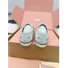 Miu Miu Womens Rhinestone Embroidered Canvas Sneakers #A66083 Miu Miu Womens Rhinestone Embroidered Canvas Sneakers #A66083