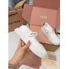 Miu Miu Womens Soft Leather Mary Jane Sneakers #A66066