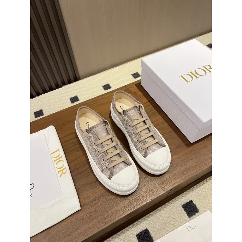 Dior Womens Oblique Embroidered Mesh Sneakers #A66052 Dior Womens Oblique Embroidered Mesh Sneakers #A66052