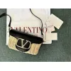 valentino Garavani VLogo Signature Wicker - Leather Crossbody Bags in Assorted Colors size:21×10×6cm #A53898 valentino Garavani VLogo Signature Wicker - Leather Crossbody Bags in Assorted Colors size:21×10×6cm #A53898