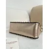 valentino Garavani Rockstud Metallic Leather Crossbody Bag 19×13×7cm #A65015