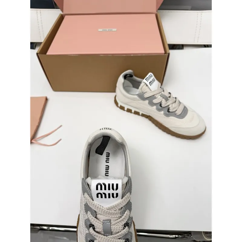 Miu Miu Womens Spring Summer Lightweight Training Shoes #A66062 Miu Miu Womens Spring Summer Lightweight Training Shoes #A66062