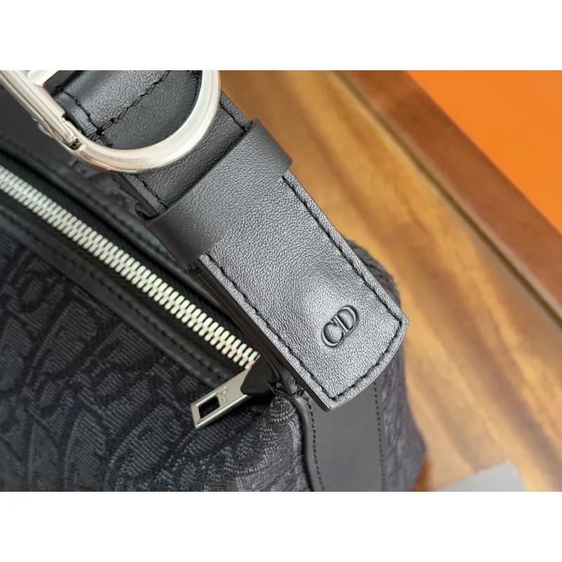 Dior Jett Oblique Jacquard Shoulder Bag CD Logo Adjustable Strap Mini Handbag #A65967 Dior Jett Oblique Jacquard Shoulder Bag CD Logo Adjustable Strap Mini Handbag #A65967