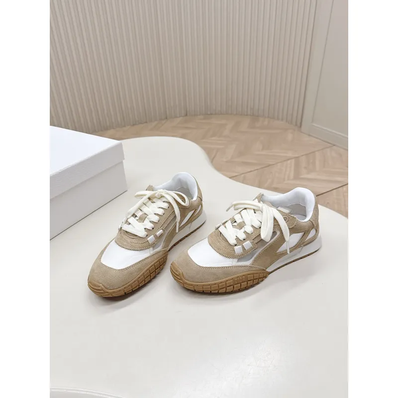 Dior Womens Early Spring Premium Suede and Leather Sneakers #A66047 Dior Womens Early Spring Premium Suede and Leather Sneakers #A66047