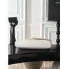 YSL 769307 LE Envelope Off-White Lambskin Fold Clutch Evening Handbag #A65995